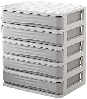 Anself Double Deck Desktop Comestics Make Up Storage Drawer Type