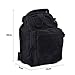 REDGO Men's Tactical Shoulder Chest Bag Military Backpack Triangular Crossbody Oxford Crossed Bag for Camping Hiking, Black