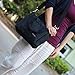ROYALFAIR Small Diaper Bag Tote Bag for Toddler Mommy Messenger Tote Diaper Bags Purse with Stroller Hook (Black)