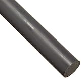 PVC (Polyvinyl Chloride) Round Rod, Opaque Gray, Standard Tolerance, UL 94/ASTM D1784, 5/8