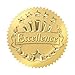 Excellence Gold Award Seals Stickers by TREND enterprises, Inc.; 8 sheets, 42 seals