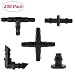 Kalolary Irrigation Fittings Kit, Drip Irrigation Barbed Connectors for 1/4-Inch Flower Vegetable Garden Lawn Water Hose Connectors(80 Straight Barbs+60 Tees+20 Elbows+20 End Plug+20 4-Way Coupling) primary