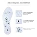 Therapy Insoles,Breathable Magnetic Massage Insoles Orthotic Fight Against Plantar Fasciitis Relieve Feet Pain for Women, Men, Youth and Elder (Transparent)