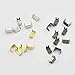 200 Pcs Zipper stopers Top Stops #3#5 for Spiral Slider Bottom Rescue Repair Set Aluminum Nickle Gold Bronze Nickle-Black Color Choice