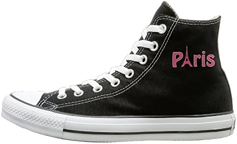 Hilo Canvas Shoes Paris Hi-Top Unisex Canvas Sneaker- Season Lace Ups Shoes Casual Trainers Men And Women 37