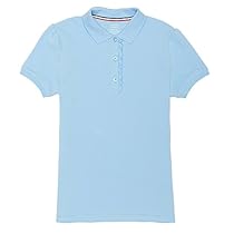French Toast Girls' Short Sleeve Ruffle Polo