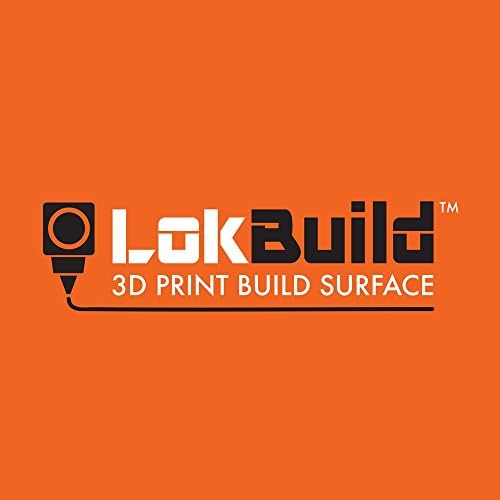 LokBuild 3D Print Build Surface, sticky back sheet, quick, clean removal of printed parts, versatile (SINGLE PACK 8" (203x203mm))