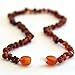 Amber Teething Necklace By Little Willard (Bourbon Raw)