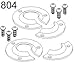 Xtenda-Leg® #804 Foot Hardware -pair