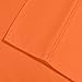 Superior 1500 Series Premium Quality 100% Brushed Soft Microfiber Pillowcase Set of 2, Silky Soft and Luxurious Pillowcases, Wrinkle and Stain Resistant - Standard, Orange