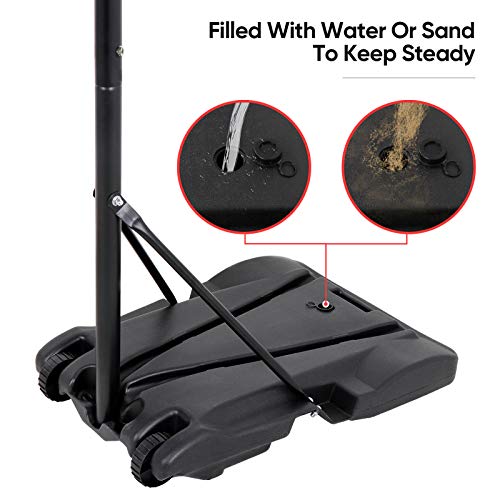 ZENY Portable Basketball Hoop Indoor Outdoor, Kids Basketball Goal with