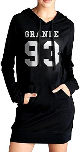 Women's Ariana Grande 93 Sweatshirts Dress Kangaroo Pocket