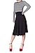 Dani's Choice Stretch High Waist A-line Flared Long Skirt (M, Black)