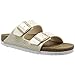 Birkenstock Women's Arizona Sandal Shiny Snake Cream Birko-Flor Size 37 M EU