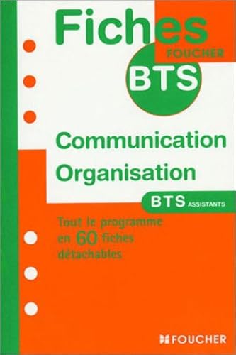 Download Fiches BTS : Communication et organisation PDF