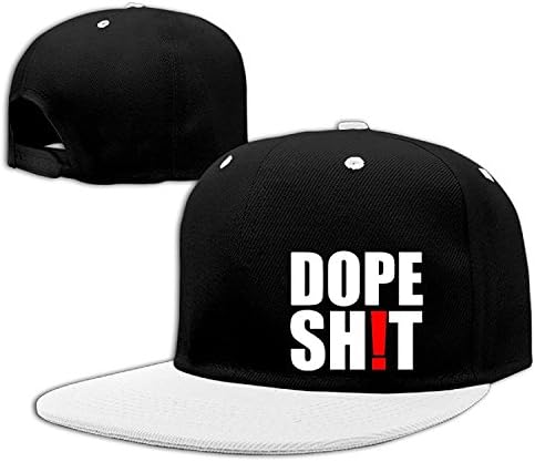 YQUE56 Unisex Dope Shit 5 Hip-hop Cap Hat Adjustalbe White One Size