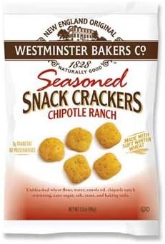 Westminster Cracker Chipotle Ranch Oyster Crackers, 3.5 Ounce -- 24 per case.