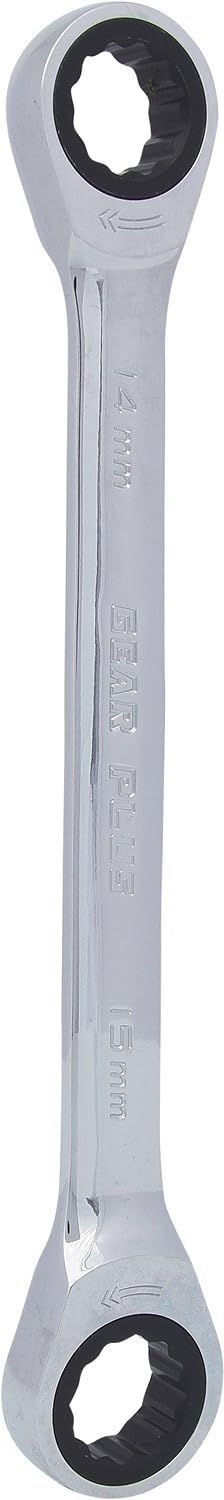 KS Tools 503.4505 14 x 15mm GearPlus Double Ring Ratchet Spanner