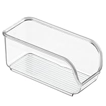 InterDesign Linus Packet Organizer for Sugar, Salt, Sweeteners, Tea Bags, Creamers - Clear
