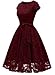 MUADRESS Women Short Lace Bridesmaid Dresses with Cap-Sleeve Formal Party Dresses