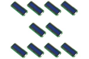 LCD2004 LCD12864 1602 LCD0802 LCD1604 Screen Character Dots LCD Matrix LCD Display Module (10 Pieces 1602 Blue)