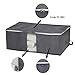 Surblue Under Bed Storage Organizer Large Capacity with Handle Clear Window (Gray)