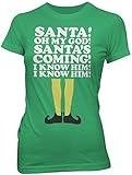 Ripple Junction Elf Santa's Coming Junior's T-Shirt