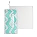 DII Fabric Storage Bins for Nursery, Offices, & Home Organization, Containers are Made to Fit Standard Cube Organizers (11x11x5.5) Chevron Aqua - Set of 2