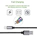 YUNSONG 3PACK (6FT) Lightning Cable Nylon Braided Charging Cord USB Cable Charger