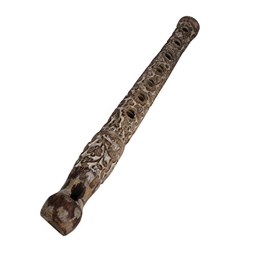 Traditional Indian Wooden Bansuri Flute Woodwind Musical Mouth