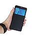 PASONOMI Galaxy Note 5 Case, [Smart Window View] Samsung Galaxy Note 5 Folio Wallet Case - Slim Flip Leather Case for Samsung Galaxy Note 5 (View Series Black)