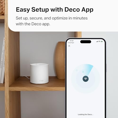TP-Link Deco X15 Dual-Band AX1500 WiFi 6 Mesh Wi-Fi System | Replaces Routers and Extenders | Covers up to 5,600 sq.ft. | 2 Gigabit Ports per Unit, Supports Ethernet Backhaul, 3-Pack
