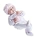 JC Toys La Newborn in Pink Heart Pajamas. Realistic 15