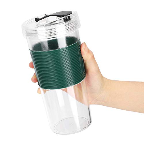 Electric Juicer, Portable Fruit Juicing Cup Threeleaf Cutter Head