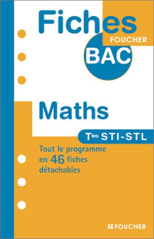 Mathématiques, terminale STI, STL