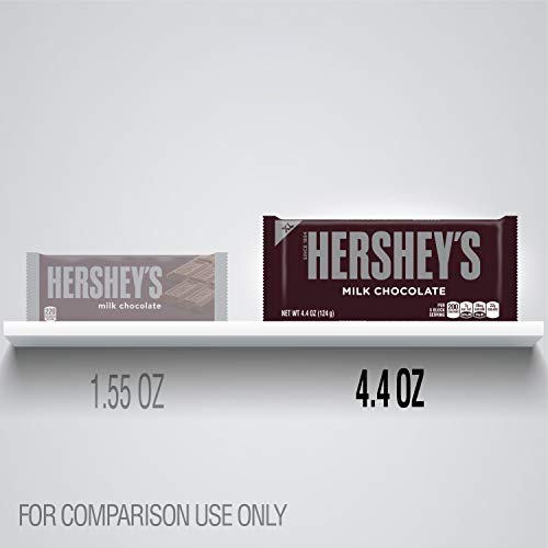 HERSHEY'S Milk Chocolate Bulk Candy, Holiday, 4.4 oz XL Bars (12 Count