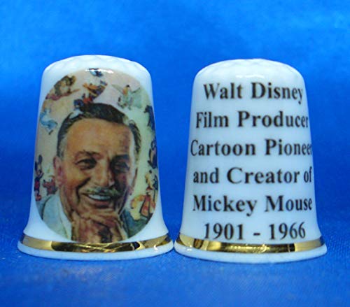 Birchcroft Porcelain China Collectable Thimble - Walt Disney Film Producer Box