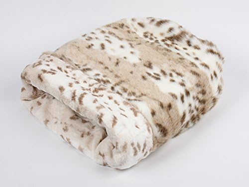 Cuddle Cup Pet Bed - **NEW Arctic Leopard w/Soft Arctic Leopard Inside Cuddle Cup by Susan Lanci Designs