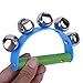 ZUINIUBI Alloy 5 Jingle Bells Sleigh Bells Instrument on Plastic Handle for Baby Kids Random Delivery