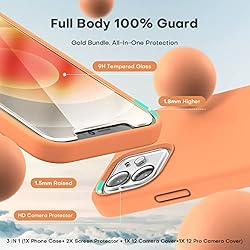 TOCOL [5 in 1 for iPhone 12 Case, for iPhone 12 Pro