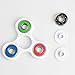 Tri Fidget Hand Spinner Toy Stress Reducer ABS Frame Si3N4 Ceramic Bearing Good For ADD, ADHD, Anxiety and Autism Adult Children - Spins Last For 3 Mins (White & Red & Green & Blue)