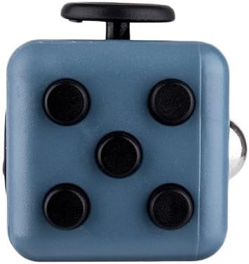 Westhun Fidget Cube Relieves Stress And Anxiety for Children and Adults Anxiety Attention Toy (Blue Black)