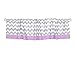 Grey and Purple Chevron Window Valance by The Peanut Shell - 100% Cotton