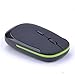JINHEZO for Computer Laptop Mouse Wireless, 2.4G Portable USB Optical Wireless Slim Computer Mice with USB Nano Receiver, Compatible with Win XP, 8, 9, 10, 11, etc (Black)