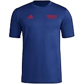Adidas Mens Chicago Fire Fc Local Warp Pre-Game Short Sleeve T-Shirt