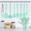 11in1 Silicone Cooking Kitchen Utensil Set, BPA Free Non Toxic Heat Resistant Nonstick Silicone Turner Tongs Spatula…