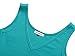 HUHOT Womens Sleeveless V Neck Dress with Pocket Summer Beach Midi Flared Tank Dress