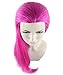 Long Hair Fantasy Wig Pink Hairpiece for Women Anime Cosplay Dress Up Costume