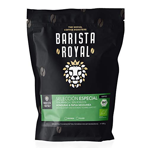 BARISTA ROYAL Bio Kaffeebohnen 500g "Seleccion Especial" | Frische Kaffeebohnen direkt gehandelt | 70% Arabica, 30% Robusta Kaffee ganze Bohnen | Ideal für Vollautomat und Filtermaschine