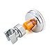 HOMEIDEAS Bathroom Suction Cup Handheld Shower head Holder Showerhead Bracket Adjustable Height Shower Holder, Plastic ABS Chrome Polished with Strength Adhesive Disc